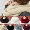 Helisopus Warm Scarves Two Circle Knitted Cowl Neck Long Shawls Hijab Men Women Winter Scarf Knitting Wool Collar Neck Warmer TO258