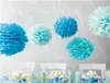 Atacado-34 cores 20 polegadas (50cm) gigante papel tecido pompons poms flores pendurado casamento bebê chuveiro festa de aniversário decorações1 decorati