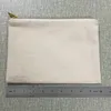 7x10インチ空白天然綿の化粧品バッグ
