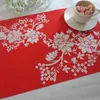 Fashion Print PP Placemat Coasters Pads Dining Table Mat Heat Insulation Dining Table Mat Placemats Silicone Mat