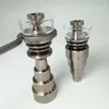 Cachimbos de unha de titânio 6 em 1 10/14/18mm Feminino e Masculino Tampa de carburador sem cúpula para vidro ou acessórios de silicone