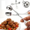 New Practical Convenient Small meatball clip household Stainless Steel DIY meatball maker Kitchen food clip IA641