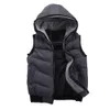 Partihandel-Lover Vinter Vest Par Bomull Waistcoat Coat Hooded Par Vest Ärmlös Down Jacket Västar