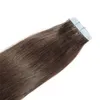 99j burg tape in human Vogue hair extension 20pcs/lot double drawn brazilian human hair DHL fast shipping tape hair extension