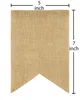 15pcs Flag Burlap Banner, DIY Decoration for Wedding, Baby Shower and Party