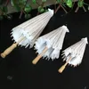 Bridal Wedding Parasols White Paper Paraply Chinese Mini Ccraft 4 Diameter 20 30 40 60cm paraplyer Whole6682127