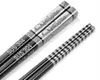 304 stainless steel chopsticks fashion Korean square titanium antiskid anti4744810