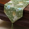 Pretty chrysanthemum bord löpare mode lyx rektangel matbord tyg portion pads high end kaffe borddukar 200 x 33cm