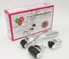 3-en-1 Derma Roller Kit Titanium Derma Roller 180 600 1200 Aiguilles Peau DermaRoller pour le corps et le visage