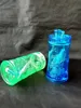 Fyra färg Dragon Painting Hookah Glas Bongs Tillbehör, Vattenrör Glas Bongs Hooakahs Två funktioner för oljeplattor Glas Bongs