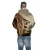 Hurtownia - Zima Nowy Styl 3D Drukowane Bluzy Mężczyźni Kobiety Graficzne Bluzy Z Kapturem Funny Print Lion Pullover Harajuku Hoodie Topy FHJ1352