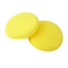 Car Washer Wholesale-12Pcs Yellow Polish Round Cleaning Wash Sponge Waxing Buffing Foam Pads For Clean Auto Durable Stretchy Soft1