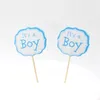 Pink Girl And Blue Boy Party Cake toppers decoration for kids birthday party favors Baby Shower