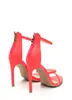 Zandina damska ręcznie robione mody buty wycięte Slingback Open-Toe Sexy Lato 10 CM High Heel Party Prom Sandals Neon Coral