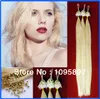 Remy Micro Loop Hair Extensions Дешевые человеческие платиновые блондинки Бразильские прямые волосы оптом 1g 100s Micro Loop Extensions Бесплатная доставка