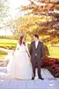 Brautkleider im Landhausstil, A-Linie, Vintage-Juwel, halbe Ärmel, Brautkleider, weiße Rückseite, verdeckte Knöpfe, einfache, abgestufte Brautkleider 2017
