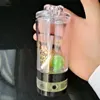 Acrylachtig met alcohollamp pot, nieuwe unieke glazen bongen glazen leidingen waterleidingen waterpijp olie rigs roken met droppe