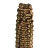 # 8 jasnobrązowy Nieprzetworzone Dziewiczy Brazylijski Kręcone Dziewiczy Ludzki Włosy Splot 100g Tissage Kinky Kręglo Human Hair Extensions Wiązki 1 sztuk