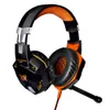 KOTION EACH G2000 Gaming-Kopfhörer, Game-Headset, Over-Ear-Kopfhörer, Stirnband mit Mikrofon, Stereo-Bass, LED-Licht für PS4-PC-Gamer