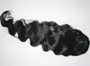 Коричневый кузовной волна хвост натуральные волосы для черной женщины хвосты человека влажные волнистые пони хвостовые женские расширения