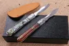 2 стиль чистые ручной работы дамаск сталь стальной фиксированный лезвие чай твердость 59hrc дерево / оболочка ручка EDC карманные ножи