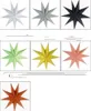 30cm, 45 cm 60 cm Nio vinklar Papperstjärna Heminredning Tissue Paper Star Lantern Hängande stjärnor för julparty dekoration KD1