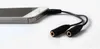Оптовая черный 1 мужчин и 2 женщин 3.5 мм AUX аудио y Splitter кабель высокого качества Наушники Наушники адаптер для наушников 300ps / лот