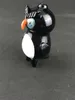 Курение комплект трубы Bong Penguin модель стеклянный кальян красиво разработанный заводской розетки