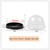 25 Sets Mini Size Plastic Cake Dome Container Bruiloft Gunst Dozen Cake Boxes Cake Holder Supplies - Gratis Verzending