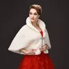 Manteau de fourrure blanche étole de mariage châle haussement d'épaules de mariée bal boléro Cape dames soirée fausse fourrure enveloppes de mariage mode Vintage1202373