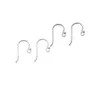 925 Sterling Silver Earring Clasps Hooks Smycken Resultat Komponenter för DIY Craft Present 18mm 10Pairs / Lot W045