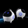 Orijinal Ibox Spaceman Bluetooth Hoparlör Q1 ile FM Radyo SD Kart Okuyucu Subwoofer Taşınabilir Robot Et LED Gözleri Uzaktan Uzaktan Alien Bas Hoparlör
