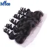 Mikehair Brazylijski Włosy Koronki Frontal Hurtownie Human Hair Closure Proste Ciało Wave Głębokie Splot Kinky Kręcone Ucho do Koronki Uchodowe Zamknięcia Frontal