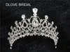 Real Po Stunning Crystal Bridal Cown Beauty Pageant Big Royal Crown Factory Hair Accessories Head Tiaras Prom Party 6688434