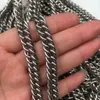 5 Meter / Lot Factory Direct Sale Sieraden Vind Zwaar 8.8mm Curb Link Chain RVS RVS-JEWLERY DIY SILVR