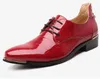 Men Patent Leather Dress Shoes Fashion Wedding Shoes Breathable Business Shoes Lace-up Flat Shoe Mens Oxfords Size 38-48