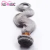 Ail Magic Grey Human Hair Weave Silver Grey Hair Extensions Factory Offer Peruvian Indian Malaysian Brazilian Body Wave Hair 3 Bundles