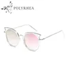 2021 Cat Eye Sunglasses Dames Luxe Design Zonnebril met Doos Logo UV400 Polariseren voor en gevallen