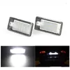 2 stks / partij LED-nummer Kentekenplaatverlichting 18LED 12V voor AUDI A4 B6 8E A3 S3 A6 C6 Q7 A4 B7 A8 S8 S6 RS4 RS6