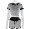 Бесплатная доставка Explosion Black Side Ing одежда для йоги короткий спортивный костюм тонкий дышащий спортивный костюм WT002 женские спортивные костюмы