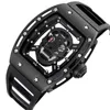 SKONE Men Watches New Luxury Brand Hollow Silicone Clock Male 30m Waterproof Casual Sport Watch Men Wrist Quartz sport Watch Man
