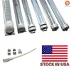 8ft led light tube wholesale 72W Led Tubes T8 8feet FA8 Single Pin G13 R17D Integrated Double Sides smd2835 AC85-265V Shop lights garage fixtures ETL