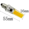 blanco E11 bombilla LED COB regulable de verano 110V 220V AC 2508 3W 300 lumen de silicona lámpara de la lámpara de la lámpara transparente luz de la vela blanca / caliente
