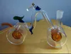 ACCESSOIRES BONGES VERRE DOUBLE DOUBLE PIPES SUMEUX VERRES COLORFUR MINE MULI-COLORS PIPES MAINS MEILLEURS GLAS SUPPORT