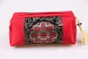 Tassel Patchwork Zipper Travel Smycken Kosmetisk Bag Cloth Craft Presentförpackning Pärla Halsband Bangle Armband Makeup Förvaringspåse 10st / Lot