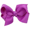 Kokarki do włosów klip elastyczne pasma do włosów Koreańskie 3 -calowe grosgrain wstążki włosy Baby Girl Akcesoria Butique Bowknot Ties HD3201