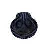 Nouveau rayé hommes femmes soleil chapeaux doux Fedora Panama chapeaux extérieur Stingy bord casquettes adultes jazz casquette mode rue chapeaux GH-3