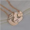 Fashion Trend Letter Pendant Necklaces 18inches BIG/MIDDLE/LITTLE sis Good Sister Patchwork Love Heart Jewelry for Women Gift