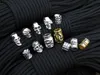 100pcslot Evil Skull Heads Skeleton Zinc Alloy Big Hole Charm Beads Fit European Chain Bracelet paracord accessorie9290334