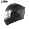 Soman 955 Double Lens Motorcykelhjälmar Modell K5 Vänd upp motorcykelkapaceter Casco Dot Approvering9805471